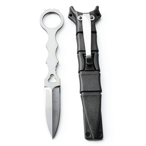 DWULCX Tactical Fixed Blade Knife 440C Steel Outdoor-5
