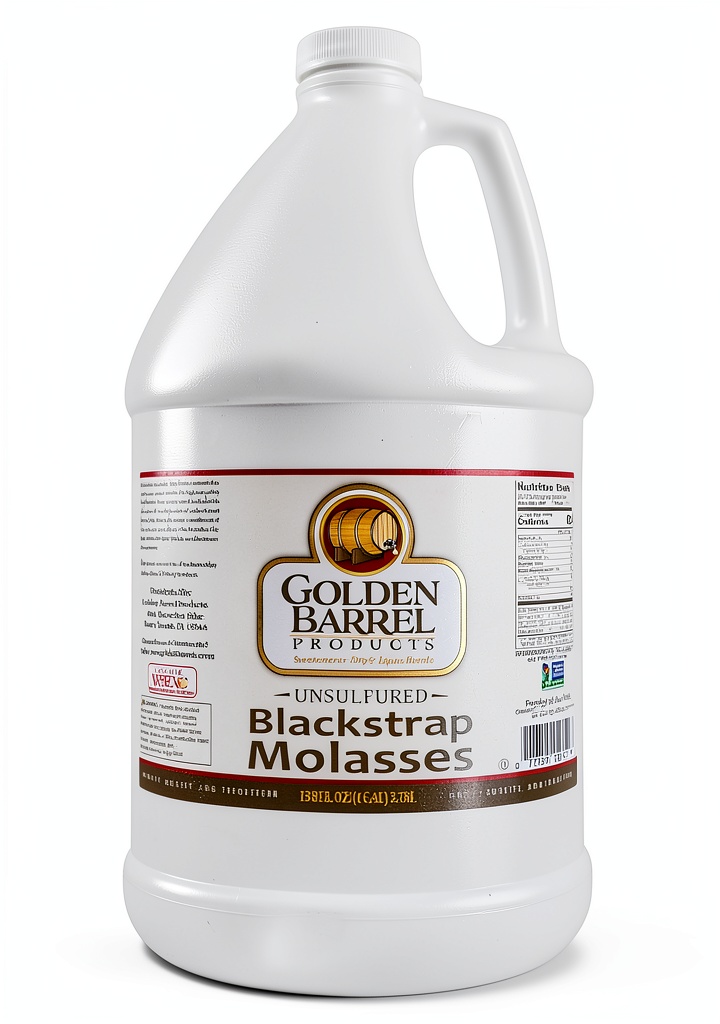 Installing Golden Barrel Molasses Sulfur Free Super Food 128 Ounce on a wooden desk