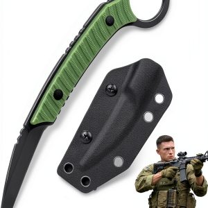 Whomyis K155 EDC Fixed Blade Knife Lightweight S90V Steel-0