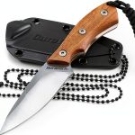 DURATECH Compact Fixed Blade Knife Stainless Steel Wood-0