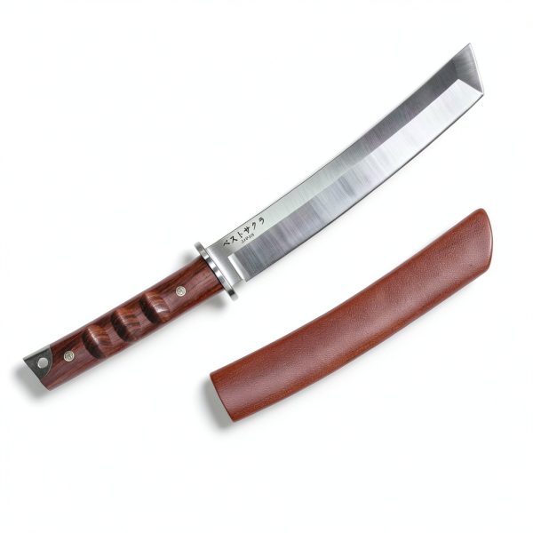 DRGSKL Tanto Fixed Blade Knife Outdoor D2 Steel Walnut-4