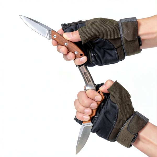 DURATECH Compact Fixed Blade Knife Stainless Steel Wood-2