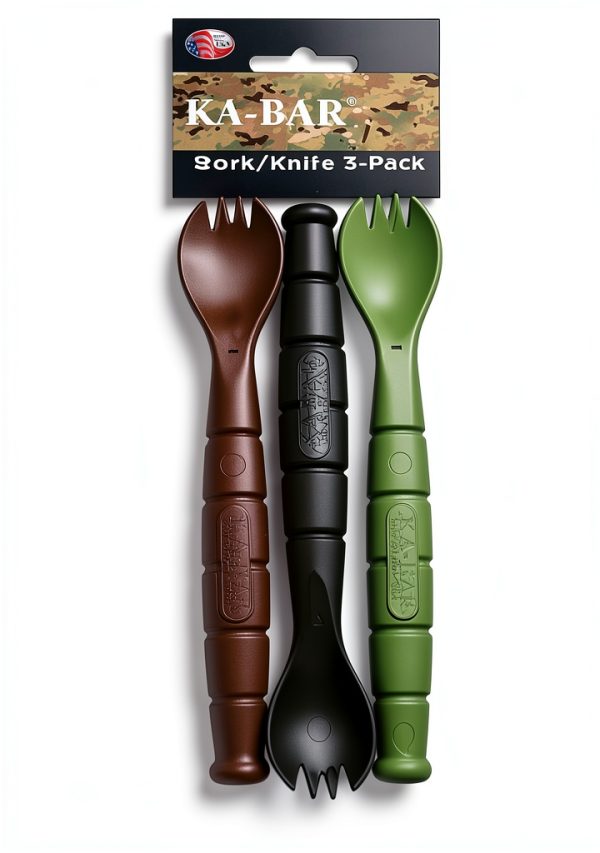 KA-BAR Camping Knife Spork Utensil Set Alloy Steel-1