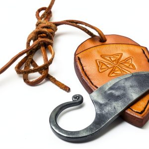 Toferner Celtic Pocket Knife Hand Forged Spring Steel-0