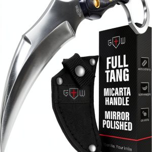 Grand Way Karambit Knife Stainless Steel Tactical Fixed-0