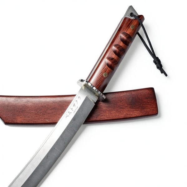 DRGSKL Tanto Fixed Blade Knife Outdoor D2 Steel Walnut-3