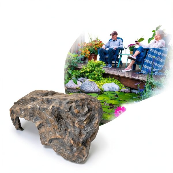 Aquascape Faux Rock Fish Cave Koi Pond Protection-5