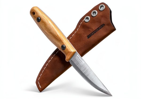 BPS Finn Lite Carbon Steel Camping Knife Wood Handle-0