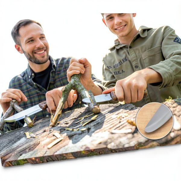 BeaverCraft BSH Kid Bushcraft Knife Full Tang Walnut-3