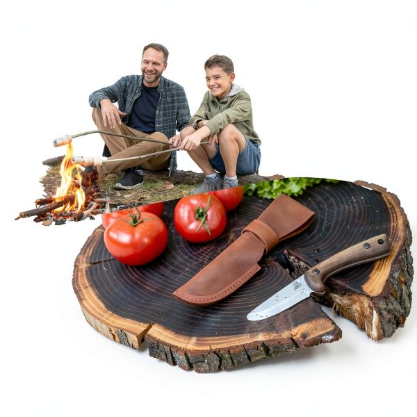 BeaverCraft BSH Kid Bushcraft Knife Full Tang Walnut-2