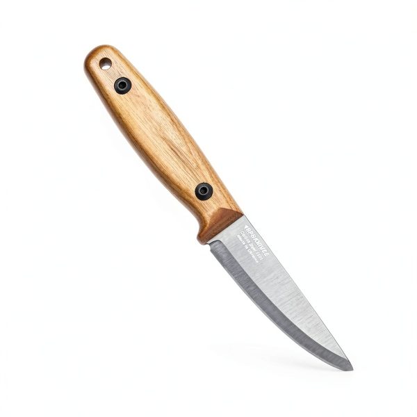 BPS Finn Lite Carbon Steel Camping Knife Wood Handle-6