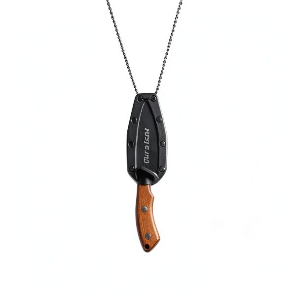 DURATECH Compact Fixed Blade Knife Stainless Steel Wood-6