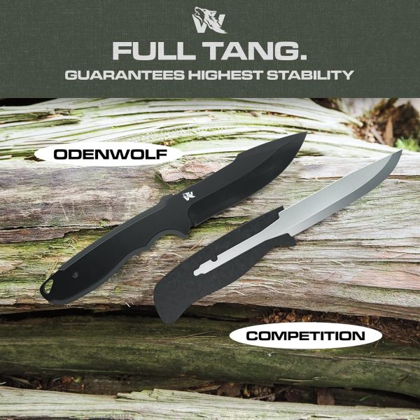 ODENWOLF WOLF-II Fixed Blade Knife D2 Steel Full Tang-3