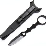 DWULCX Tactical Fixed Blade Knife 440C Steel Outdoor-0