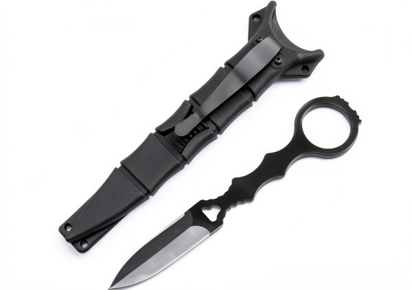 DWULCX Tactical Fixed Blade Knife 440C Steel Outdoor-0