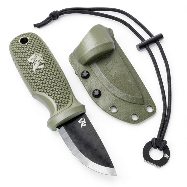 ODENWOLF W-Mini 2 Neck Knife D2 Steel Fire Starter-0