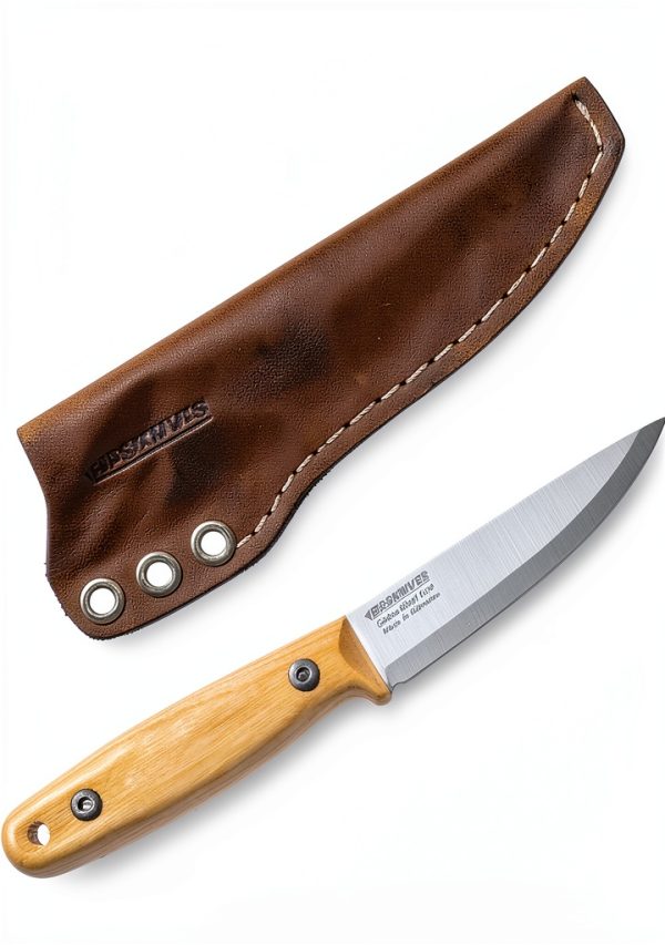 BPS Finn Lite Carbon Steel Camping Knife Wood Handle-1