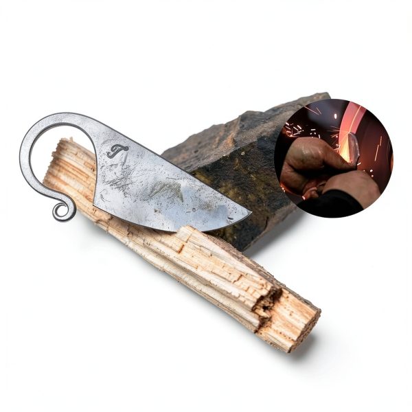 Toferner Celtic Pocket Knife Hand Forged Spring Steel-6