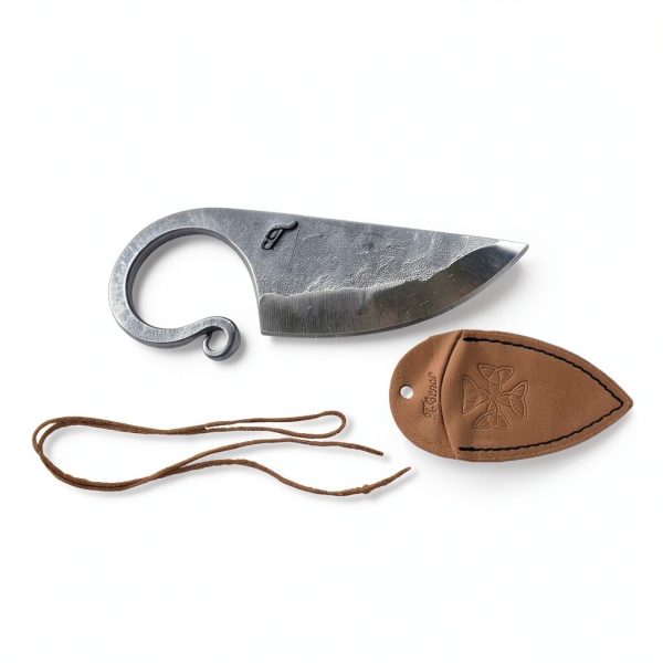 Toferner Celtic Pocket Knife Hand Forged Spring Steel-5