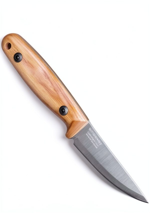 BPS Finn Lite Carbon Steel Camping Knife Wood Handle-2