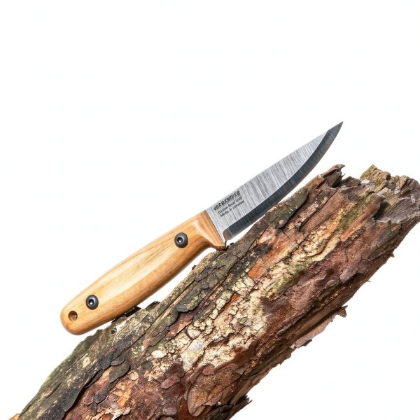 BPS Finn Lite Carbon Steel Camping Knife Wood Handle-3