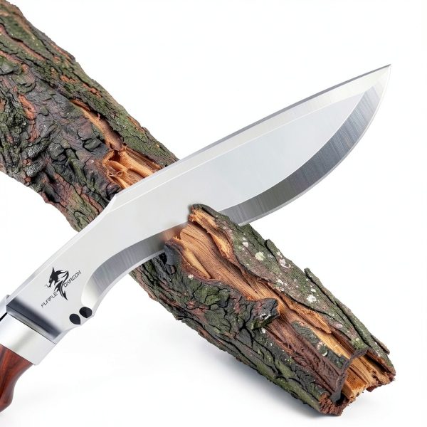 Kukri Knife Purple Dragon High Carbon Steel Wood Handle-1