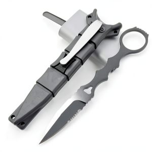 PAVCEING Portable Knife Full Tang Stainless Steel Outdoor-0