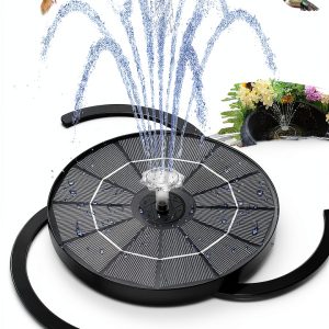 AISITIN Solar Fountain 3.5W Black Plastic Pond Fountain-0