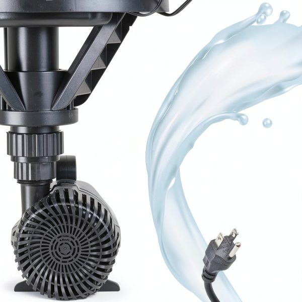 Pond Boss Submersible Fountain Black Ceramic ¼HP-4