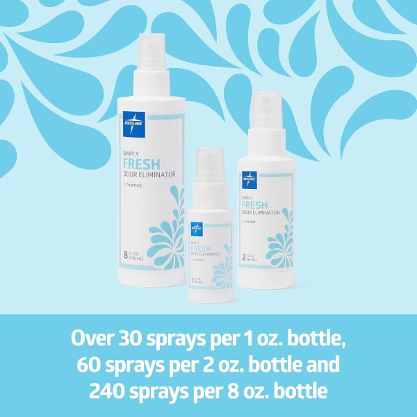 Odor Eliminator Medline Simply Fresh 8 Oz Lightly Scented Spray Bottle-5