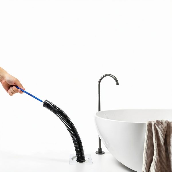 Flexible Cleaning Tool,Bendable Sewer Drain Brush, Long Pipe Cleaner for Home Kitchen Sink, Shower and Tub Hair Clogs-5