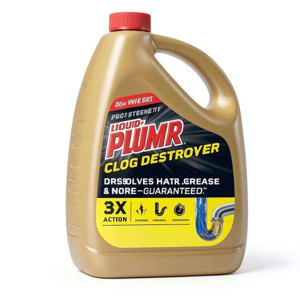 Clorox Liquid-Plumr Pro-Strength Clog Destroyer 80 oz Drain Cleaner-3
