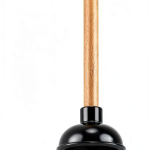 Small Drain Plunger Rocky Mountain Goods 4" Rubber Head 9" Wood Handle-0