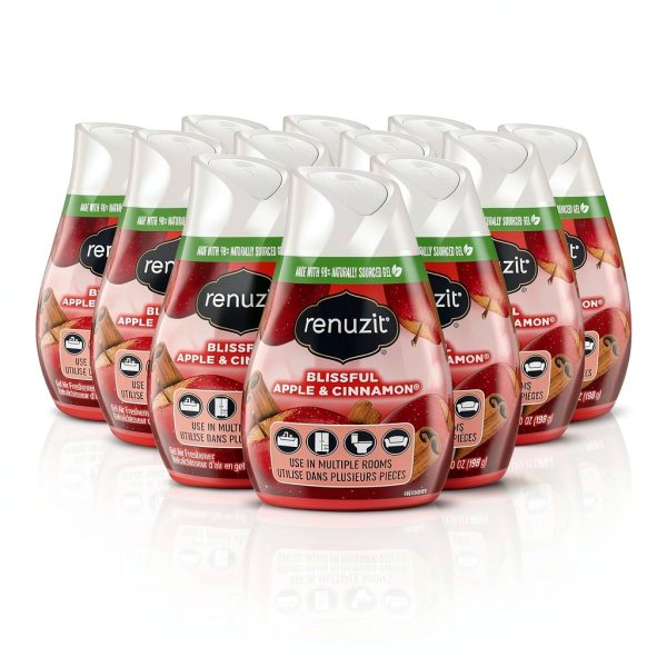 Renuzit Apple Cinnamon Adjustable Gel Air Freshener 7oz Cone 12 Pack-5