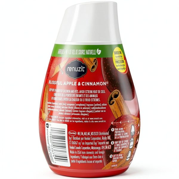 Renuzit Apple Cinnamon Adjustable Gel Air Freshener 7oz Cone 12 Pack-2